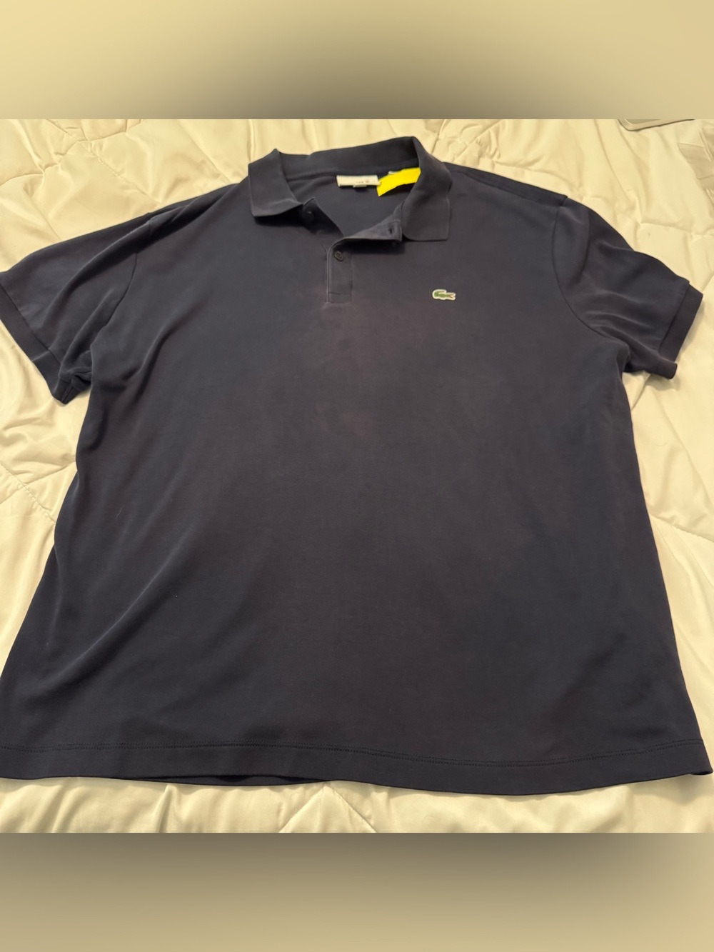 Lacoste Men's Navy Short-Sleeve Polo Shirt